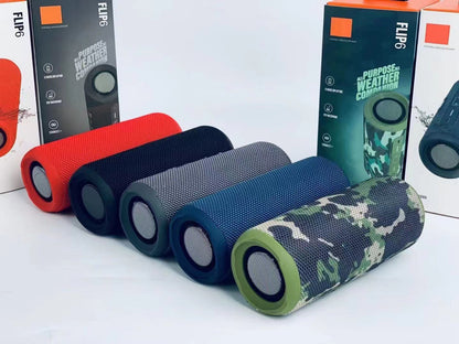 Cross-border new FLIP6 wireless Bluetooth stereo portable outdoor plug-in card kaleidoscope 6 generation subwoofer stereo