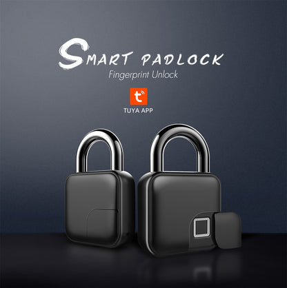 Smart fingerprint padlock Bluetooth lock Graffiti smart padlock Fingerprint cabinet lock Cabinet lock Dorm anti-theft lock remote